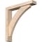 Ekena Millwork Thorton Block Smooth Bracket w/ Offset Brace, Douglas Fir, 3 1/2"W x 18"D x 18"H BKT0402X18X18THR05SDF - alternate 1
